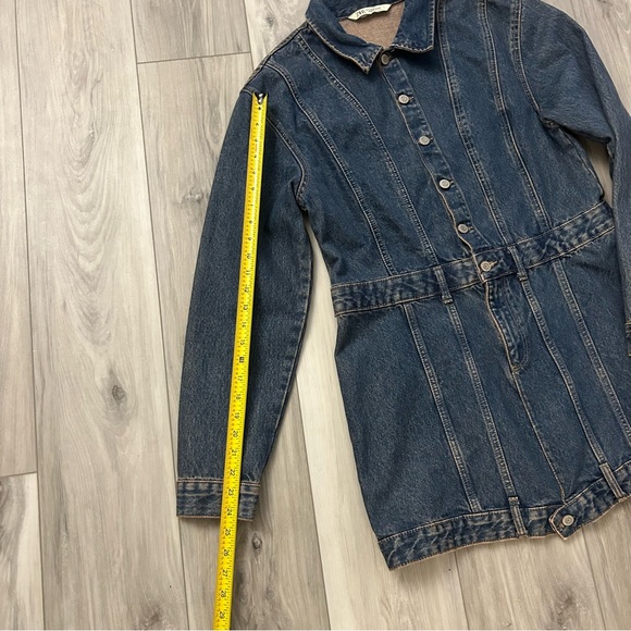 Zara Denim TRF Dress Size XL Blue EUC - Picture 3 of 11
